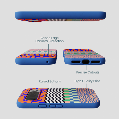 Electric Blue Tangerine Mix Google Pixel 10/10 Pro Case