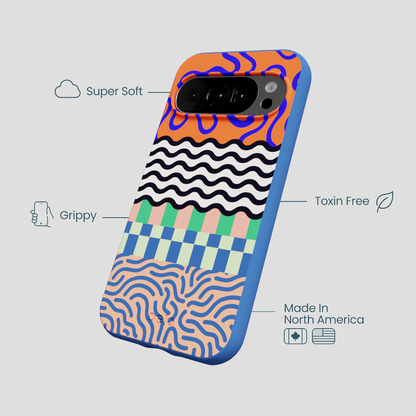 Electric Blue Tangerine Mix Google Pixel 10/10 Pro Case