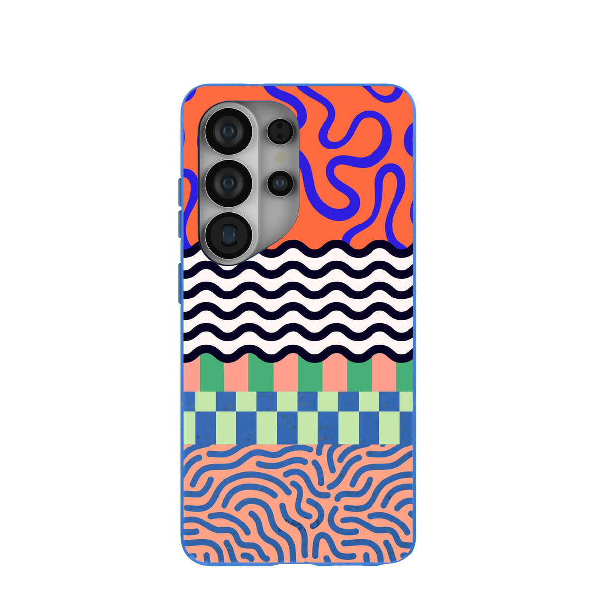 Electric Blue Tangerine Mix Samsung Galaxy S26 Ultra Case