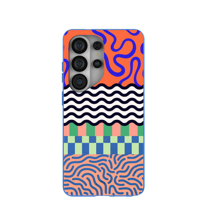 Electric Blue Tangerine Mix Samsung Galaxy S26 Ultra Case