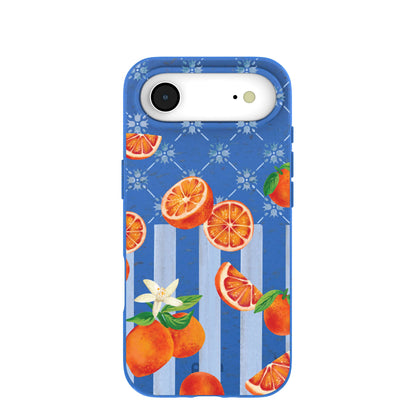 Electric Blue Tarocco Orange Tile iPhone Air Case