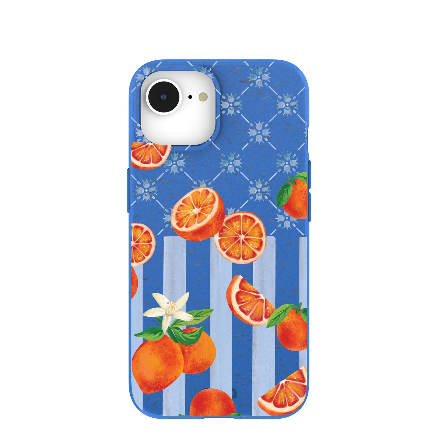 Electric Blue Tarocco Orange Tile iPhone 16e/17e Case