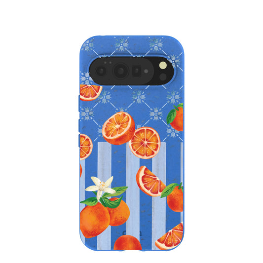 Electric Blue Tarocco Orange Tile Google Pixel 10 Pro XL Case