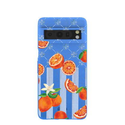 Electric Blue Tarocco Orange Tile Google Pixel 8 Pro Case