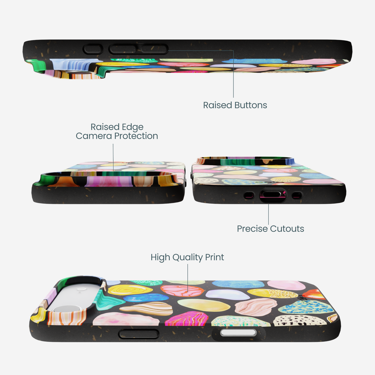 Black Terra Gems iPhone Air Case