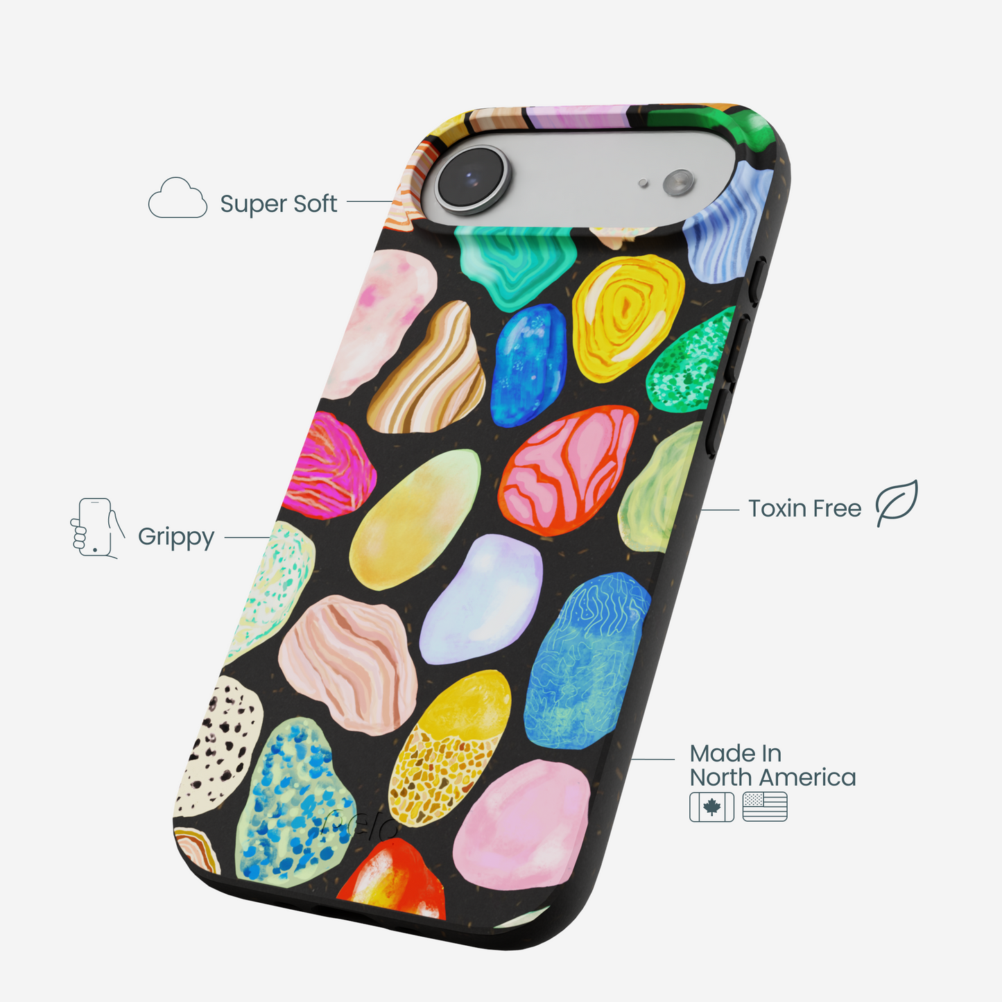 Black Terra Gems iPhone Air Case