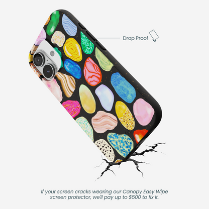 Black Terra Gems iPhone 17 Case