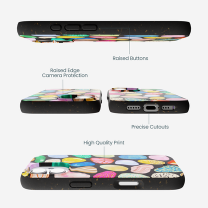 Black Terra Gems iPhone 17 Case