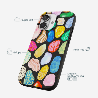 Black Terra Gems iPhone 17 Case