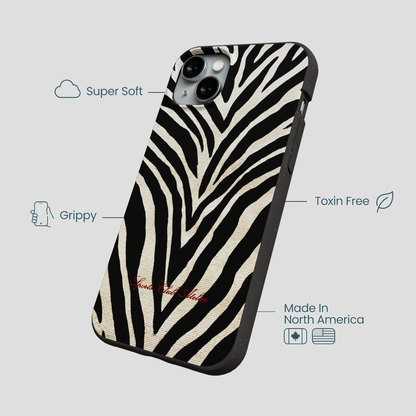 Black The Striped Officials iPhone 14 Plus Case