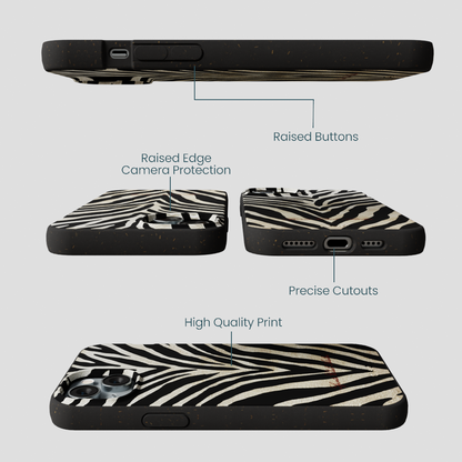 Black The Striped Officials iPhone 15 Plus Case
