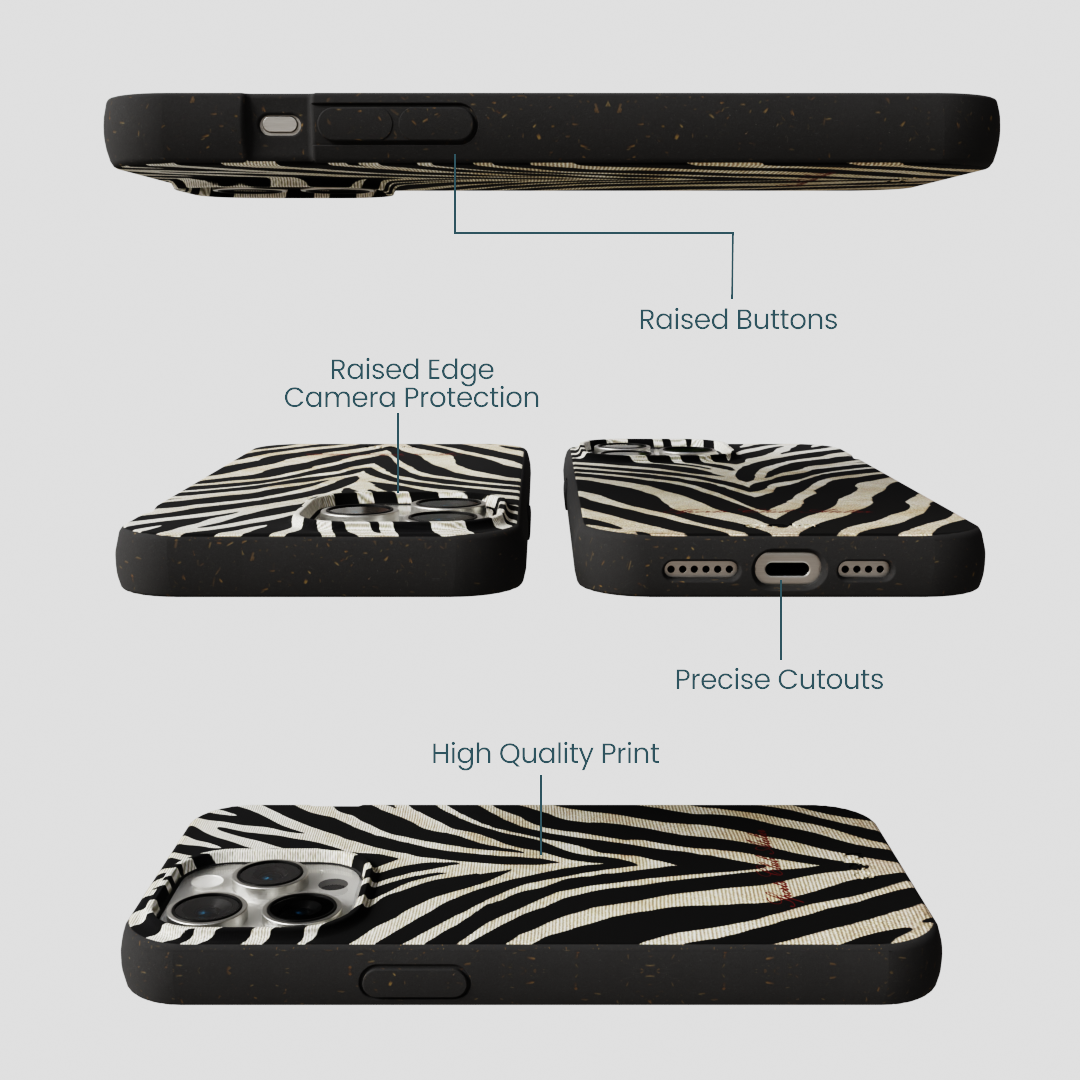 Black The Striped Officials iPhone 15 Pro Max Case