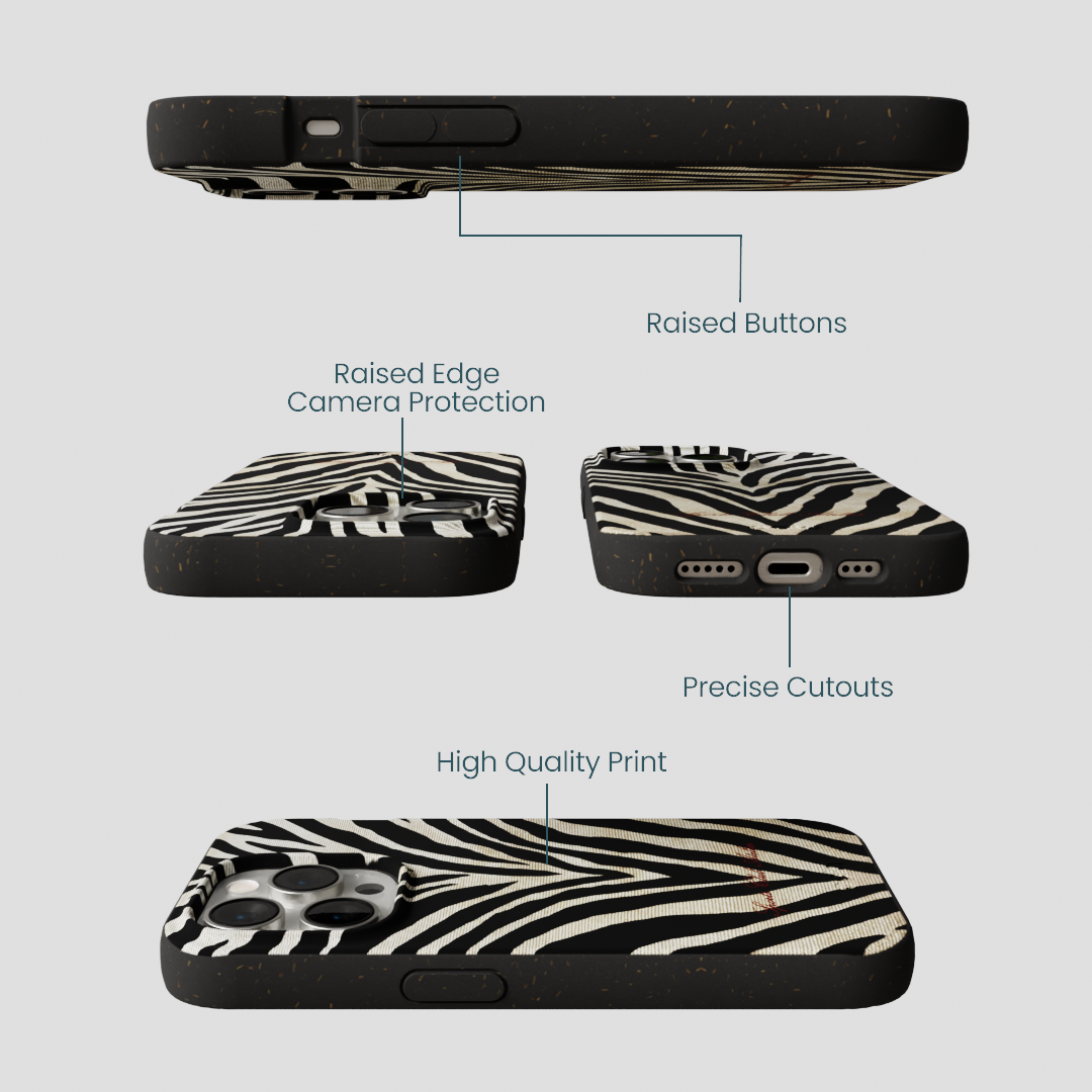 Black The Striped Officials iPhone 15 Pro Case