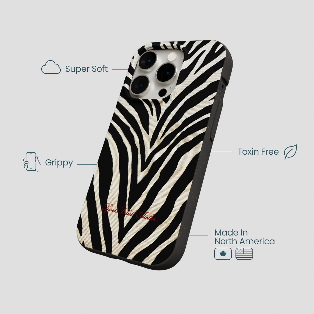 Black The Striped Officials iPhone 15 Pro Case