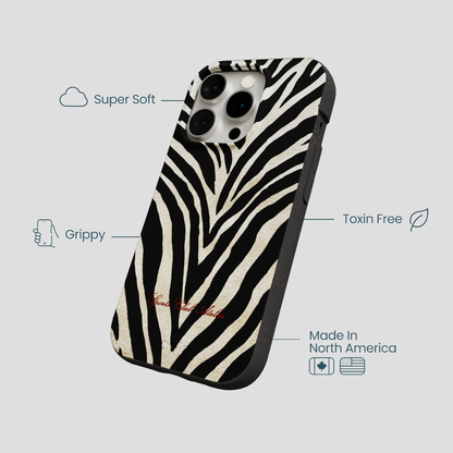 Black The Striped Officials iPhone 15 Pro Case