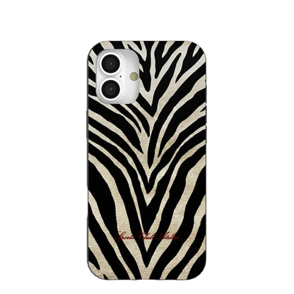 Black The Striped Officials iPhone 16 Plus Case