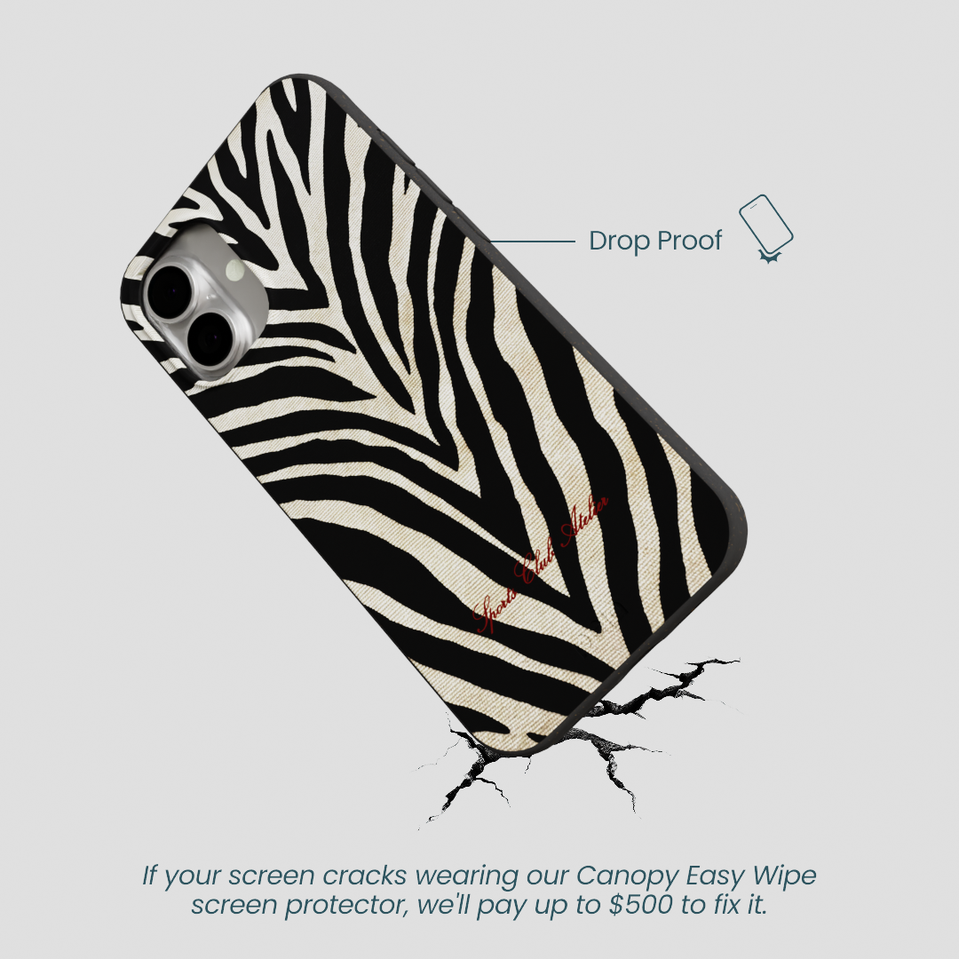 Black The Striped Officials iPhone 16 Plus Case