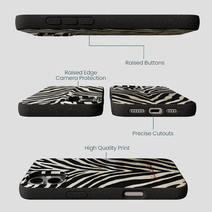 Black The Striped Officials iPhone 16 Plus Case