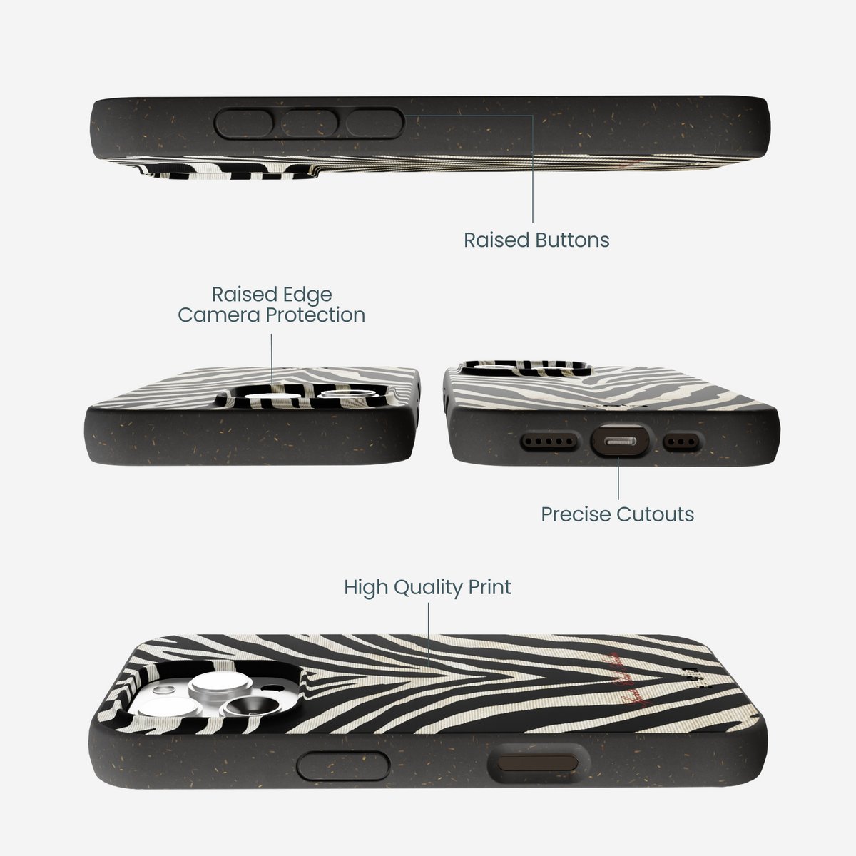Black The Striped Officials iPhone 16 Pro Max Case