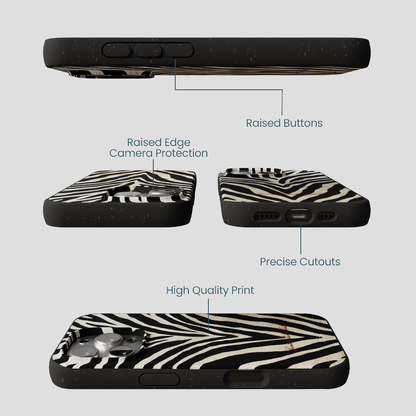 Black The Striped Officials iPhone 16 Pro Case