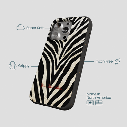 Black The Striped Officials iPhone 16 Pro Case
