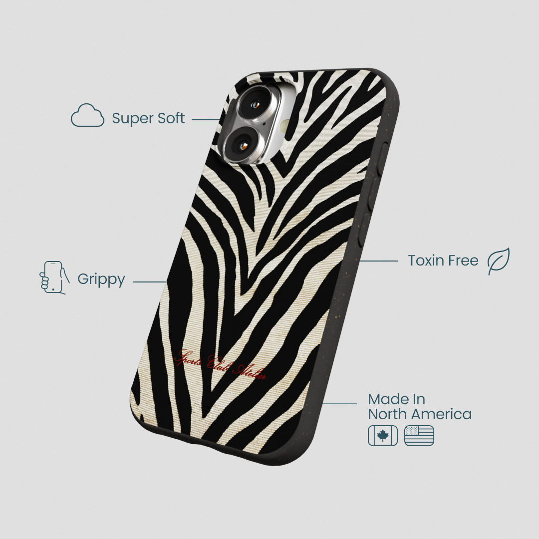 Black The Striped Officials iPhone 16 Case
