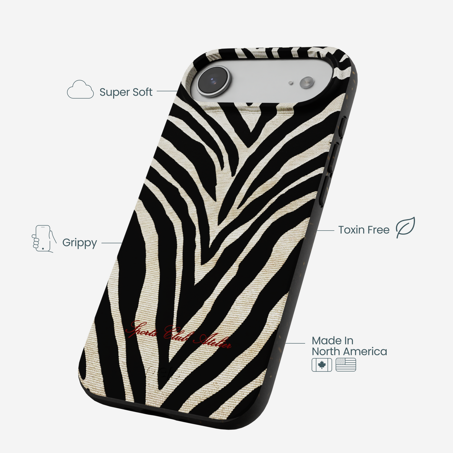 Black The Striped Officials iPhone Air Case
