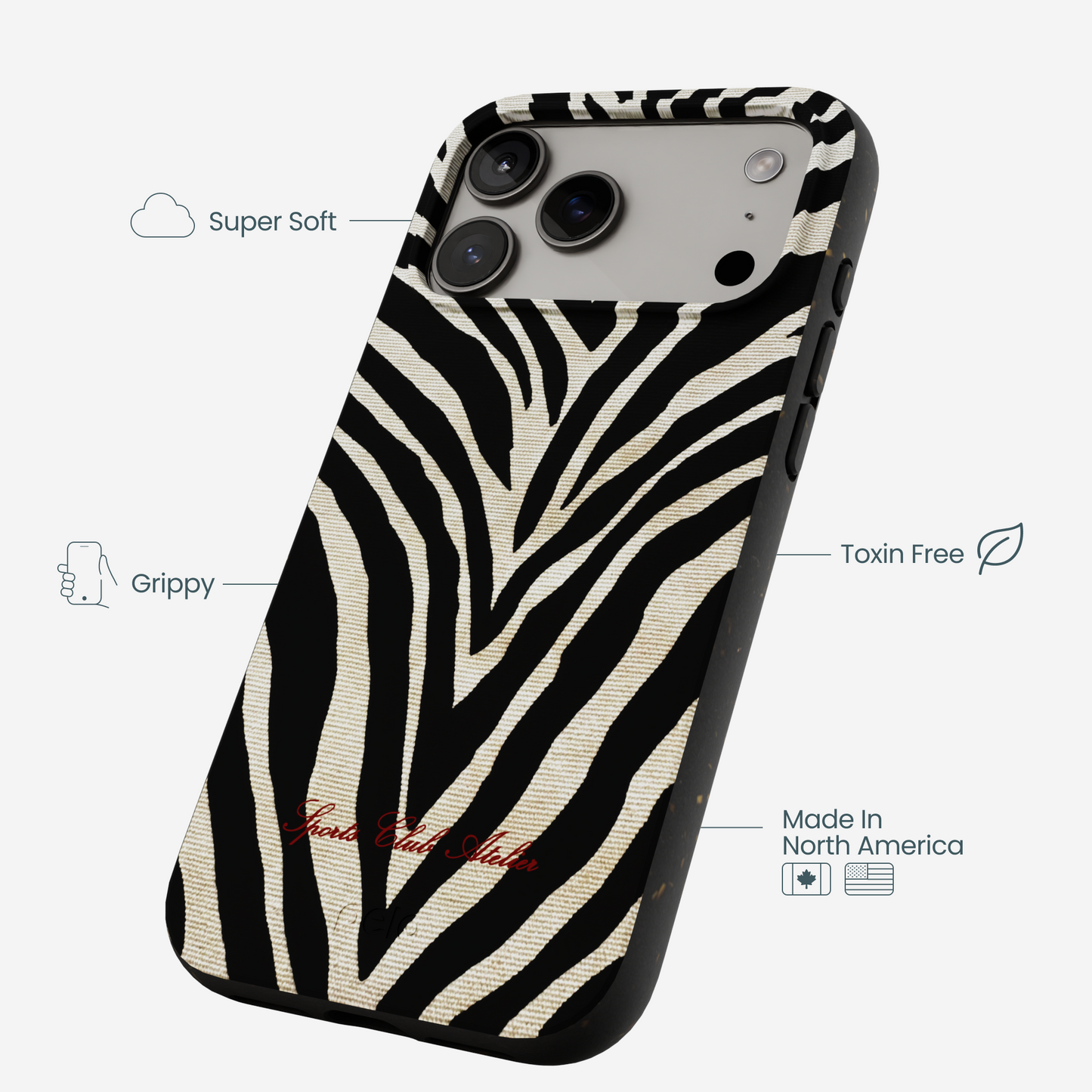 Black The Striped Officials iPhone 17 Pro Max Case