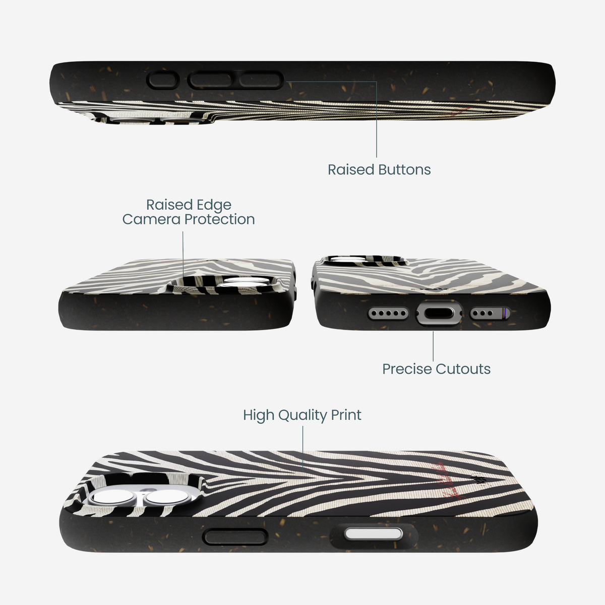 Black The Striped Officials iPhone 17 Case
