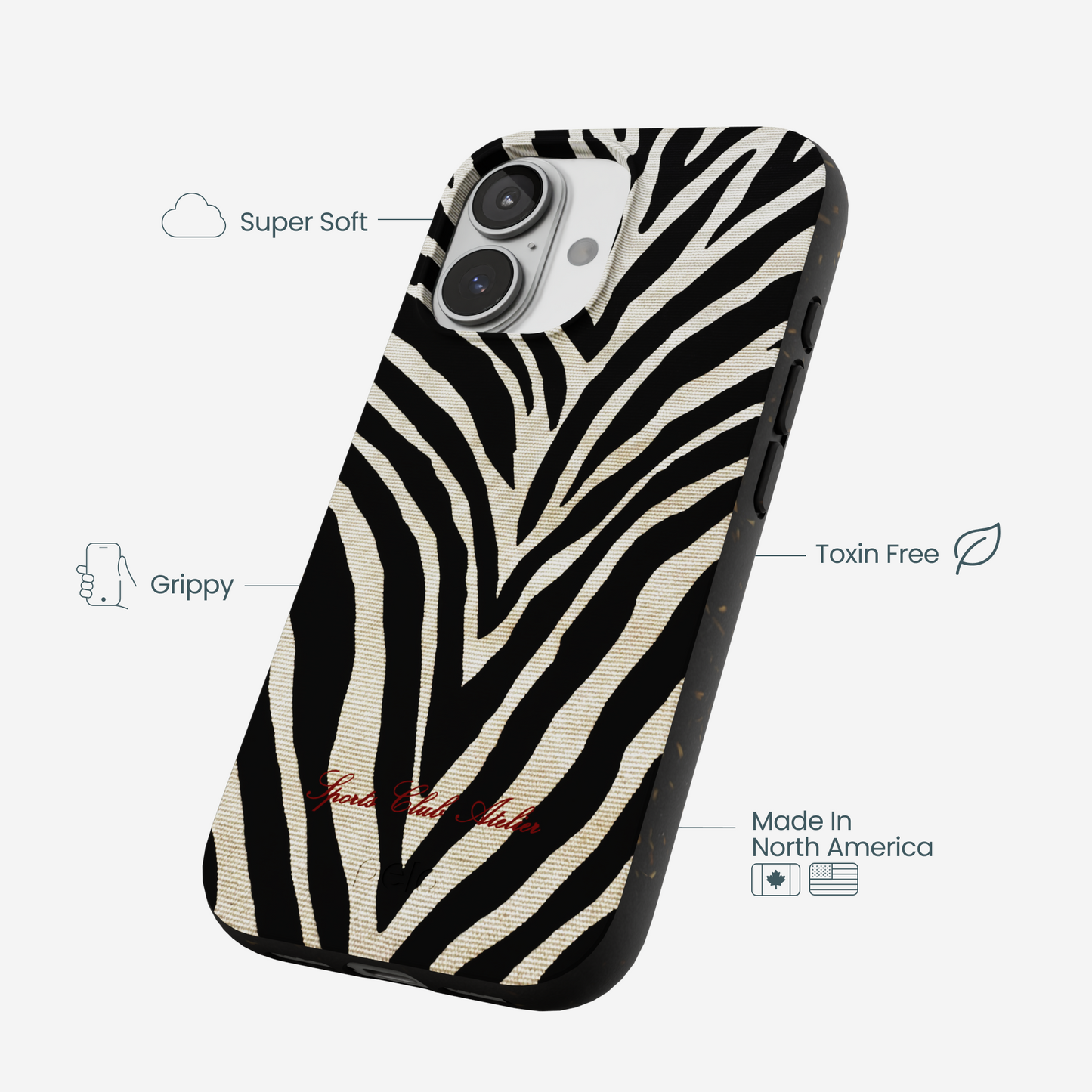 Black The Striped Officials iPhone 17 Case