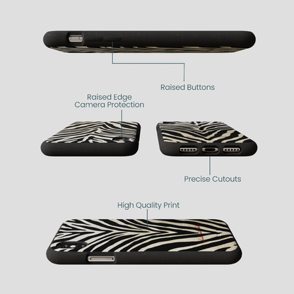 Black The Striped Officials iPhone XR Case