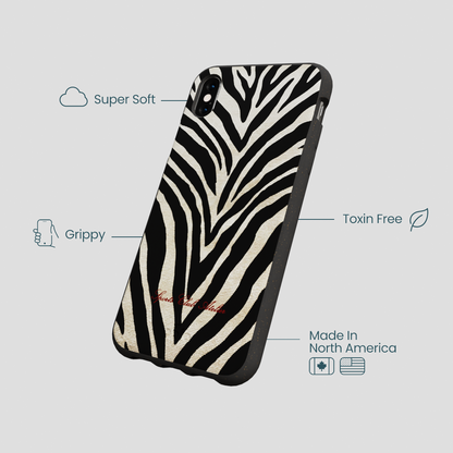 Black The Striped Officials iPhone XR Case