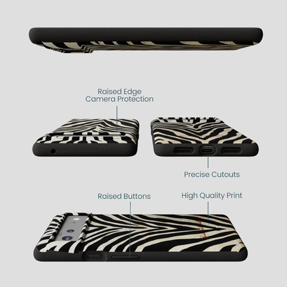 Black The Striped Officials Google Pixel 6a Case