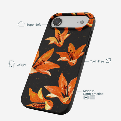 Black Tiger Lily iPhone Air Case