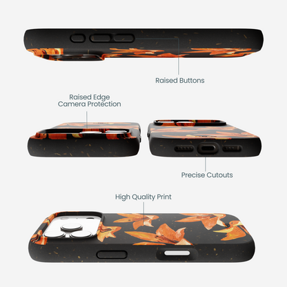 Black Tiger Lily iPhone 17 Pro Case