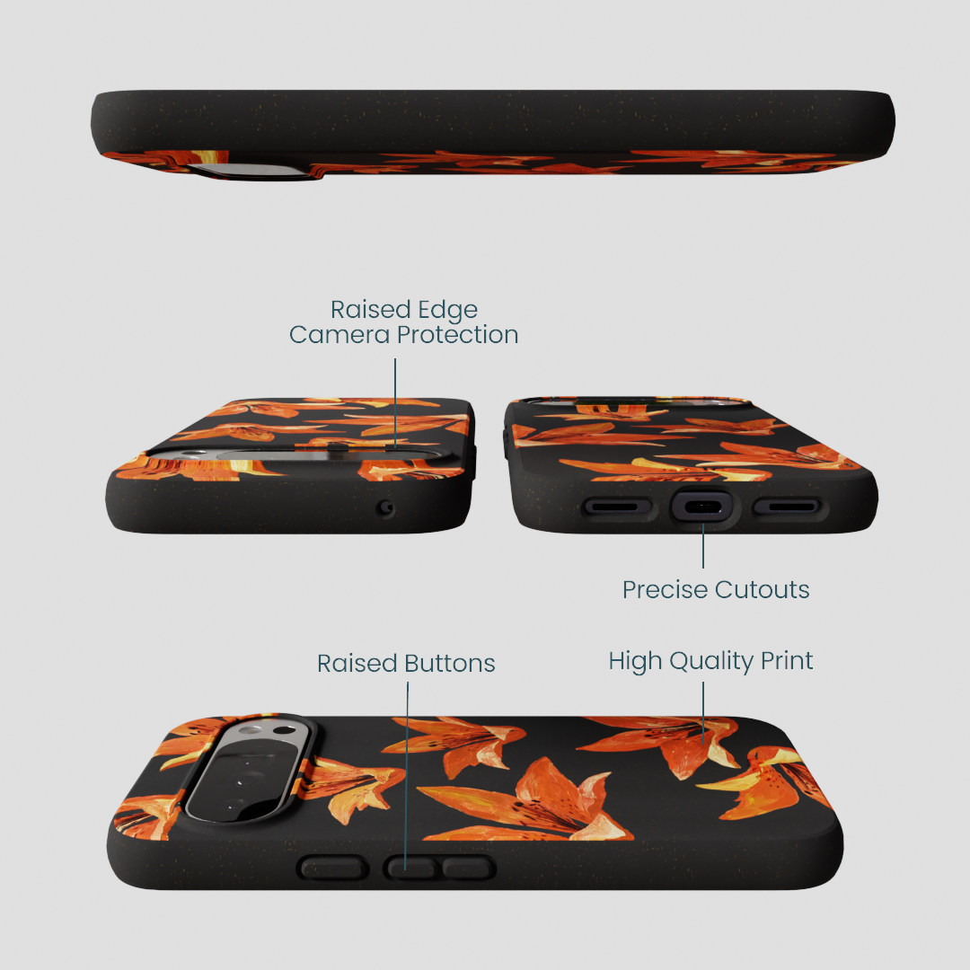Black Tiger Lily Google Pixel 10 Pro XL Case