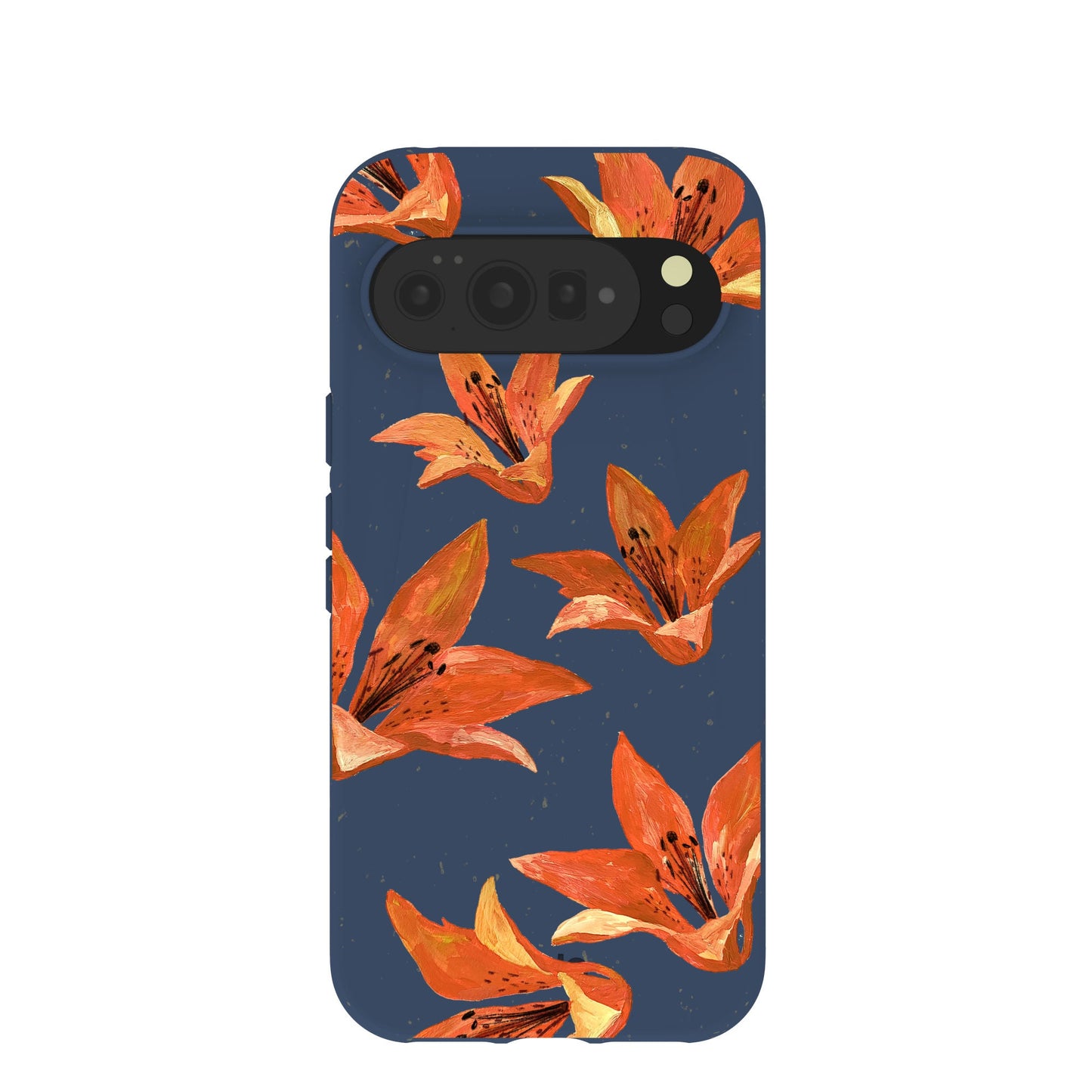 Navy Blue Tiger Lily Google Pixel 10 Pro XL Case