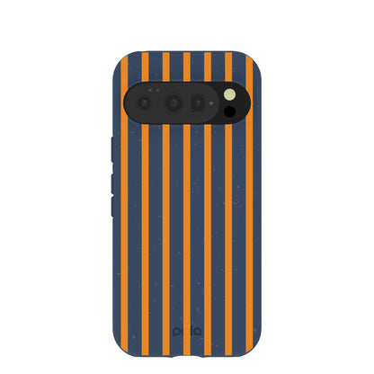 Navy Blue Tiger Tail Stripes Google Pixel 10/10 Pro Case