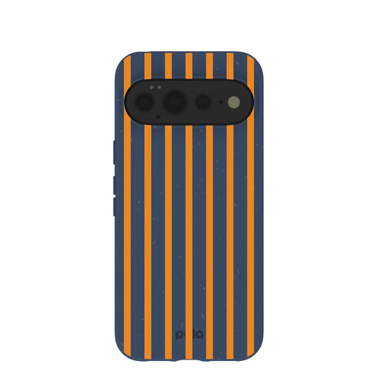 Navy Blue Tiger Tail Stripes Google Pixel 11 Pro XL Case