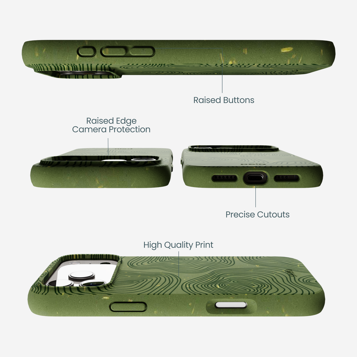 Forest Floor Time Etched iPhone 17 Pro Max Case