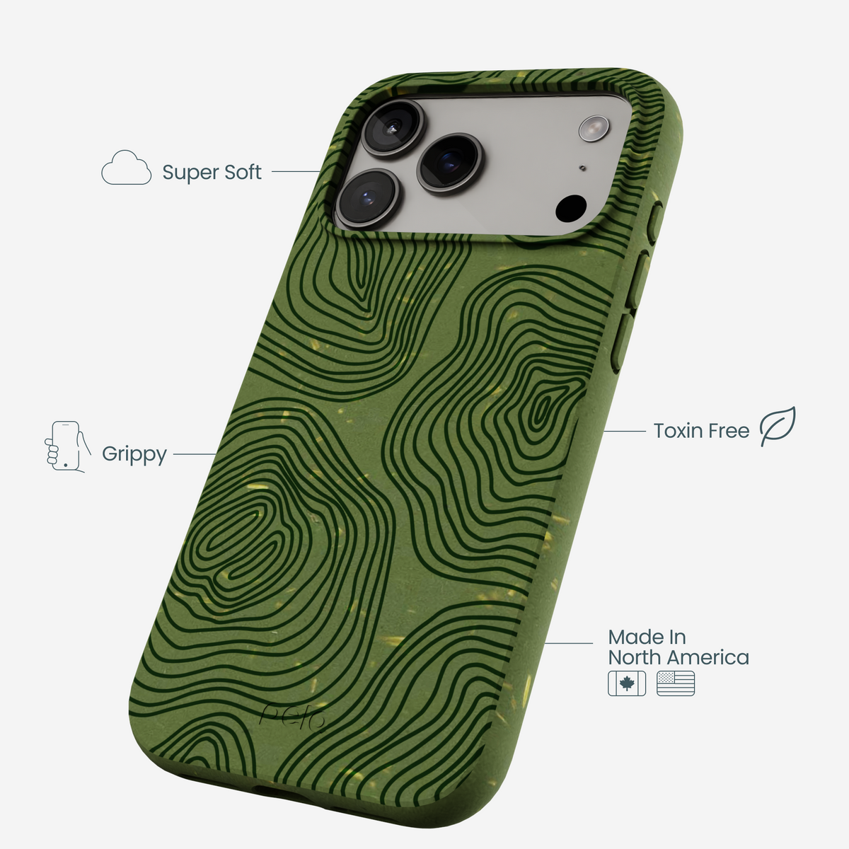 Forest Floor Time Etched iPhone 17 Pro Max Case