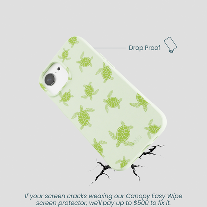 Sage Green Tiny Turtles iPhone 16e/17e Case