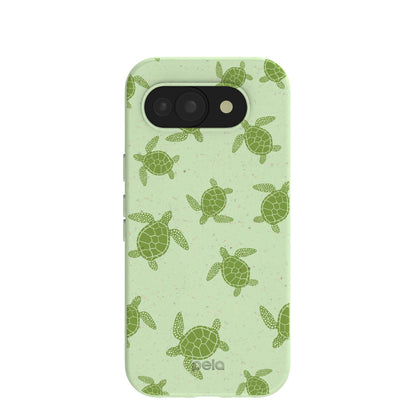 Sage Green Tiny Turtles Google Pixel 10a Case