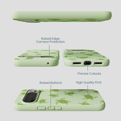 Sage Green Tiny Turtles Google Pixel 10 Pro XL Case