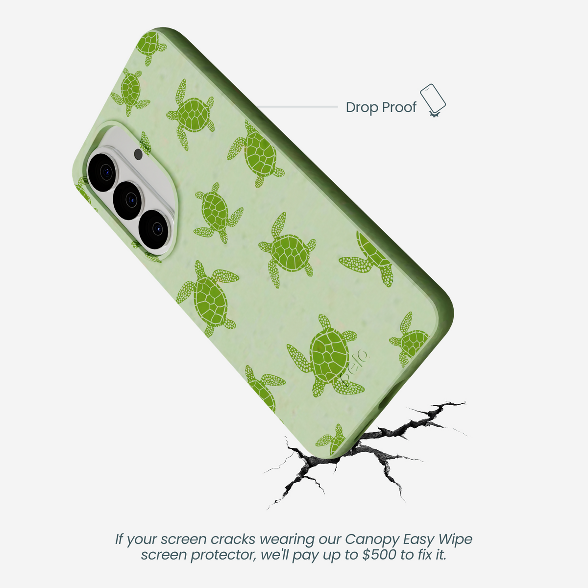 Sage Green Tiny Turtles Samsung Galaxy S26 Case