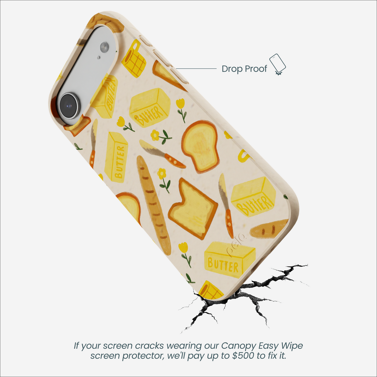 Seashell Toast Garden iPhone Air Case
