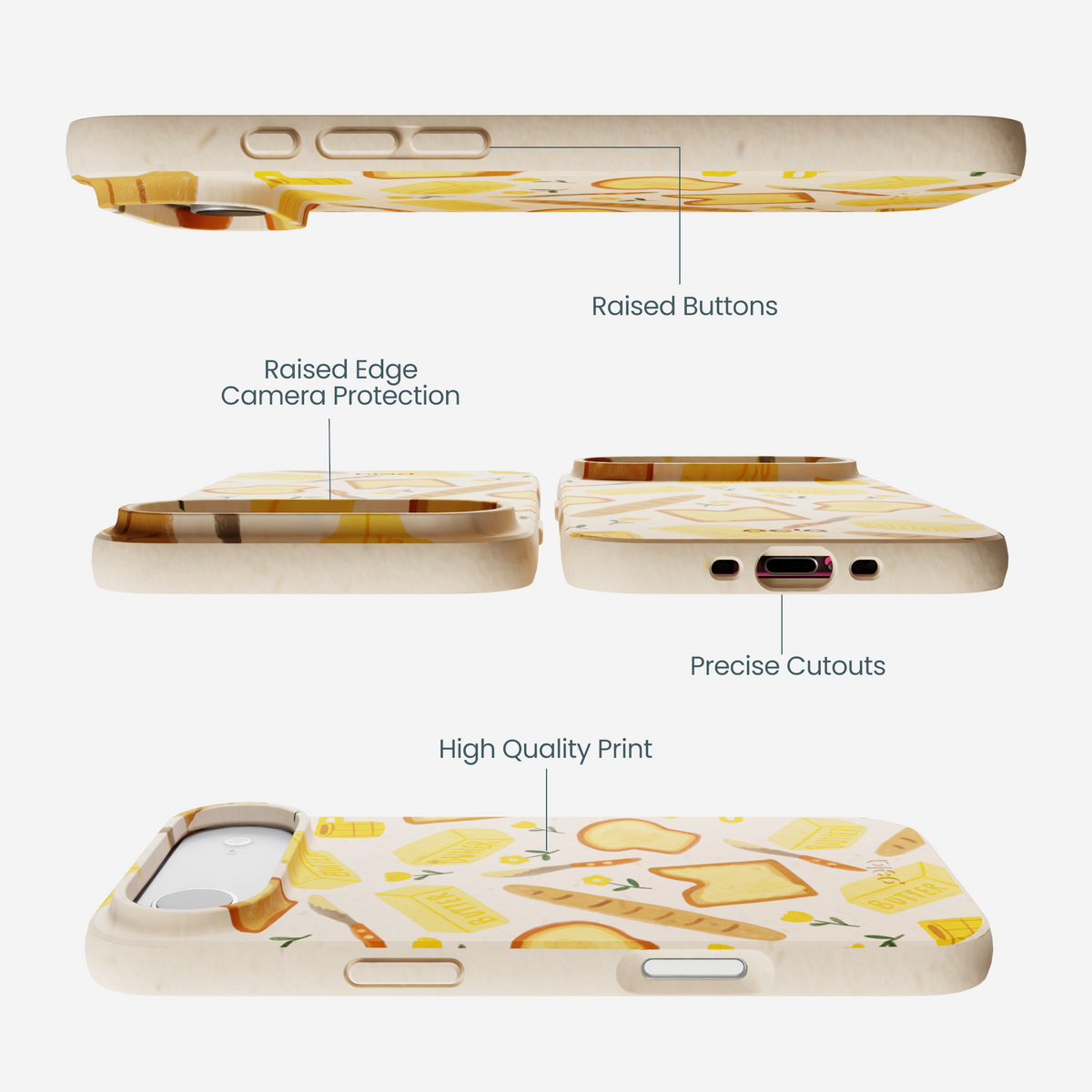 Seashell Toast Garden iPhone Air Case