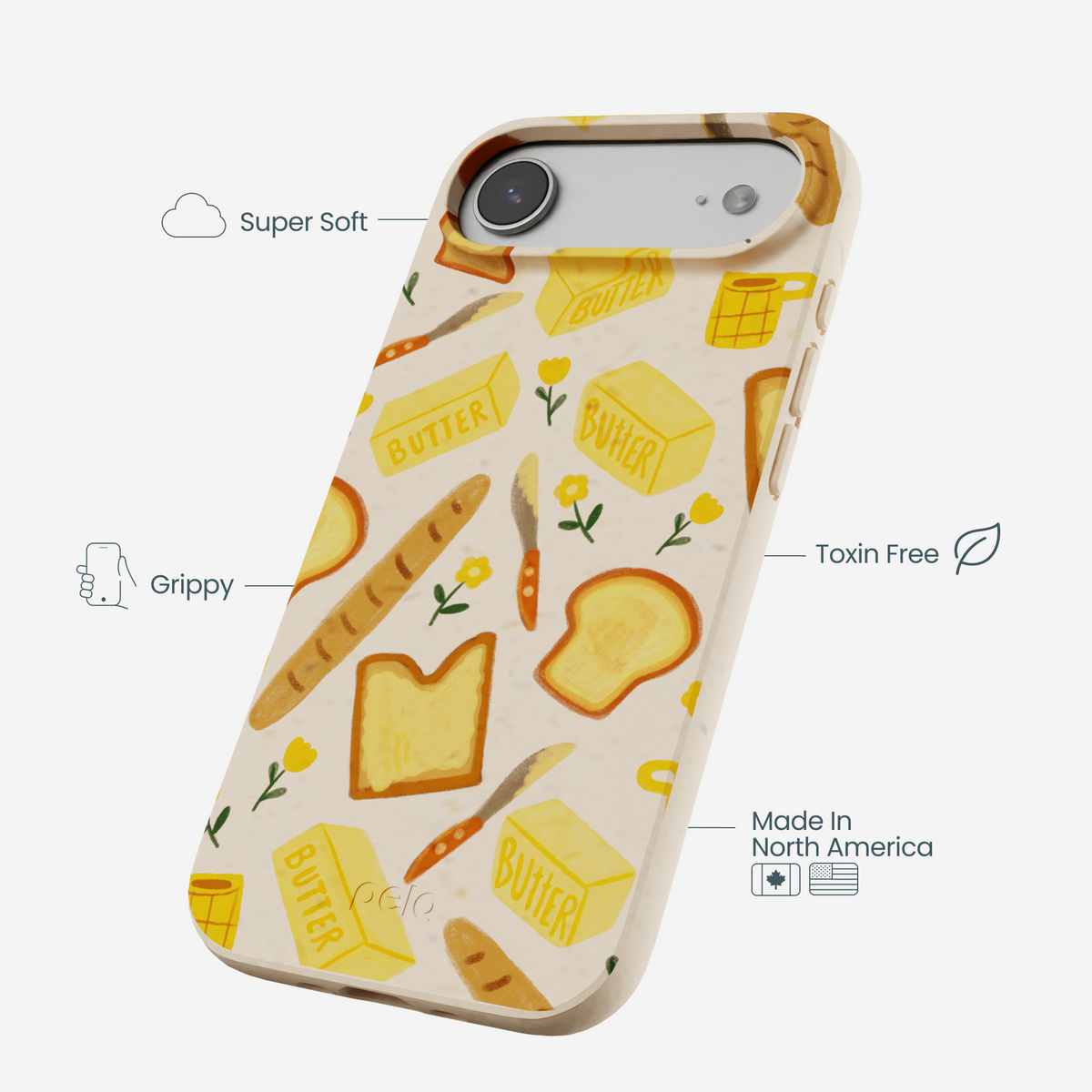 Seashell Toast Garden iPhone Air Case