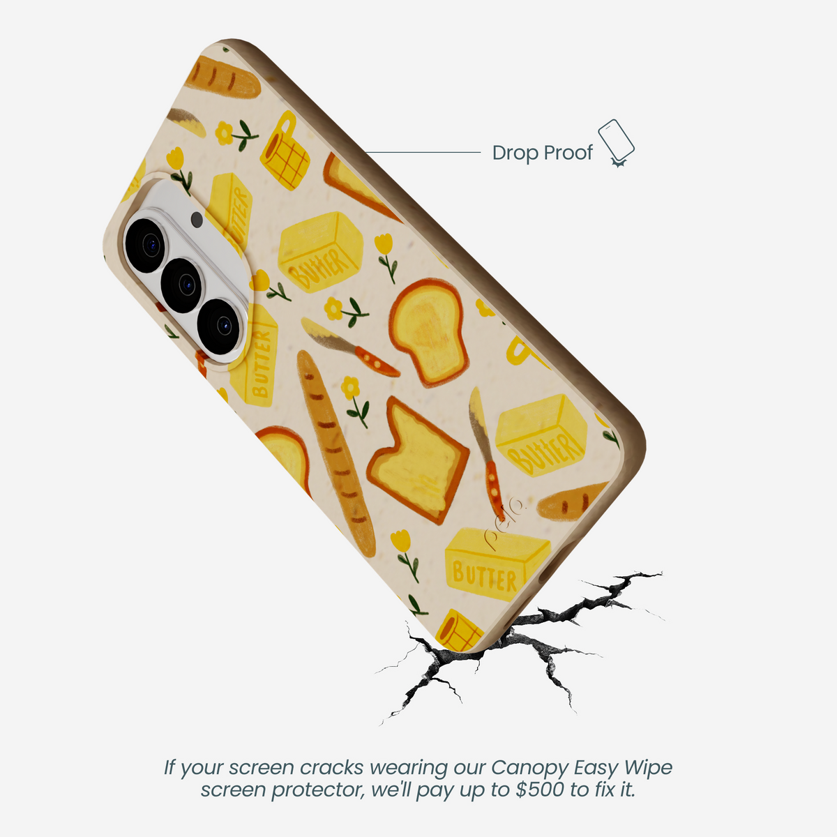 Seashell Toast Garden Samsung Galaxy S26 Case