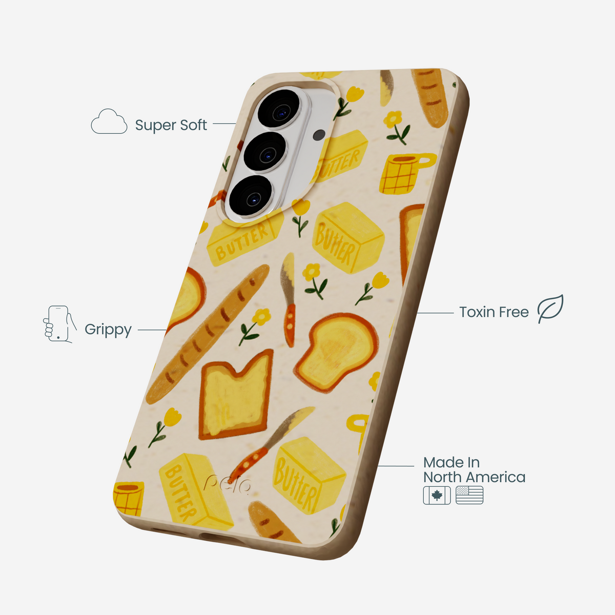 Seashell Toast Garden Samsung Galaxy S26 Case